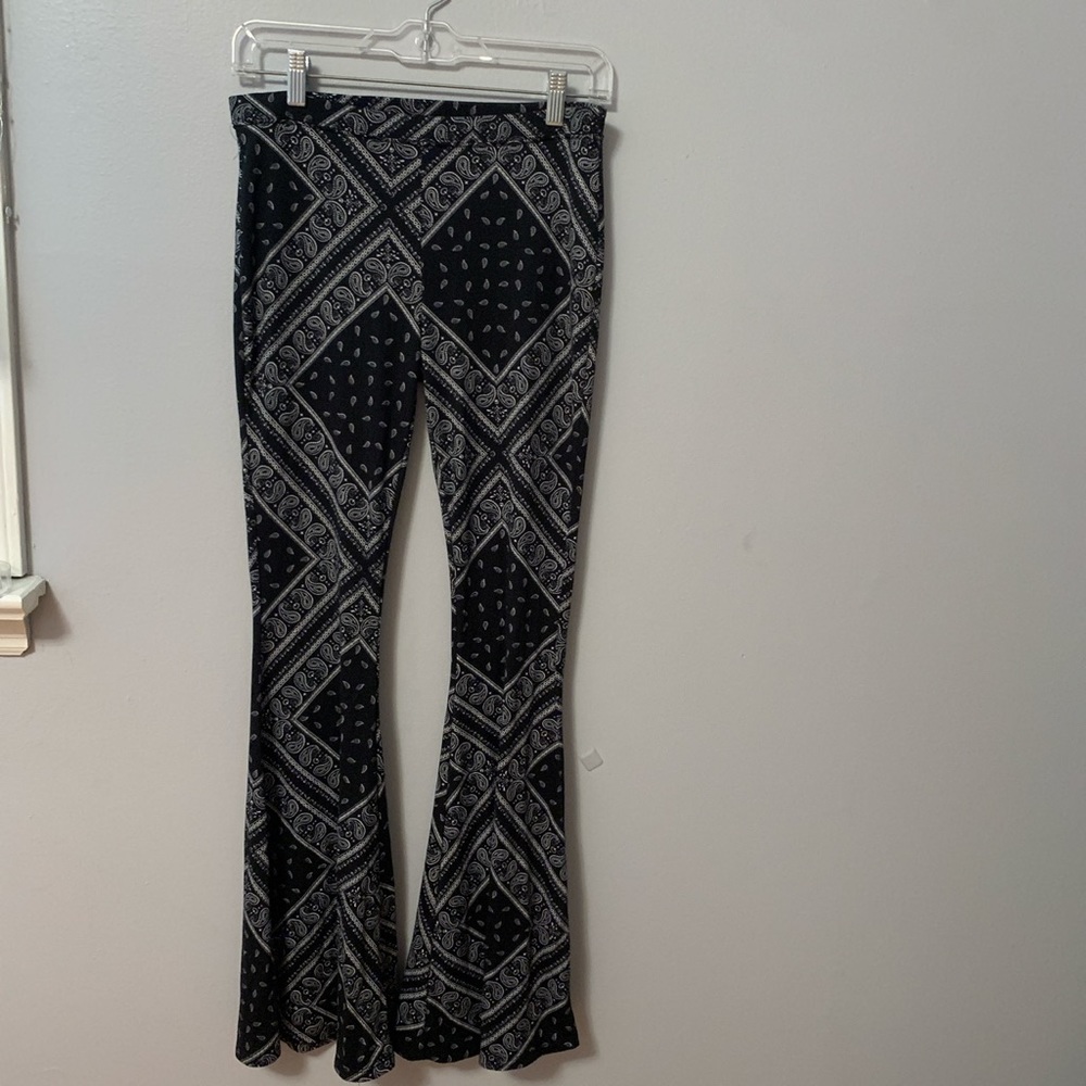 black flare pants